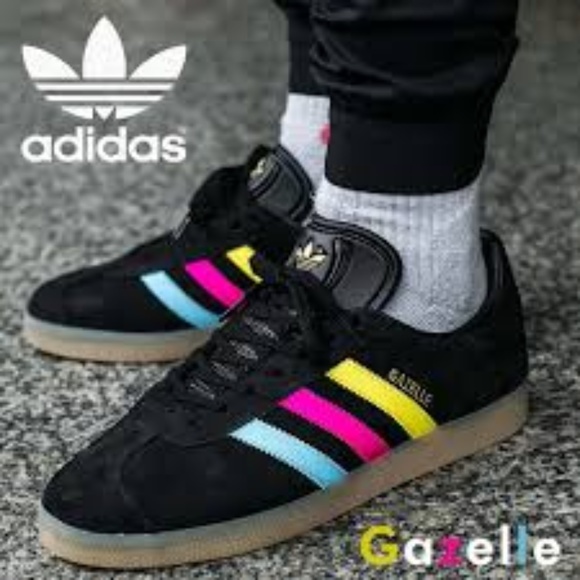 adidas originals gazelle black suede